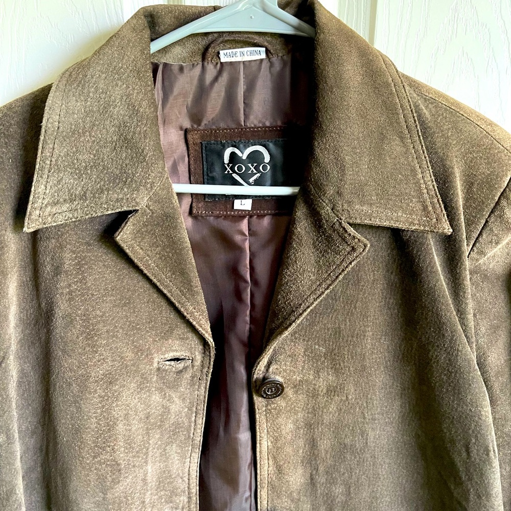 XOXO leather and suede jacket